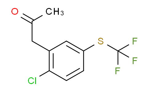 CAS No. 1806574-15-1, 1-(2-Chloro-5-(trifluoromethylthio)phenyl)propan-2-one