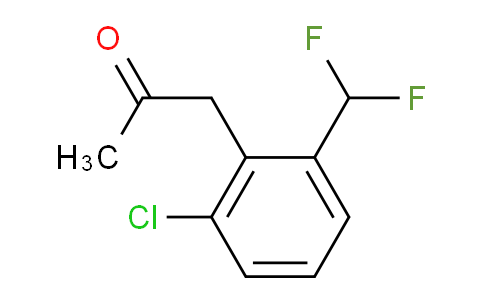 CAS No. 1806552-81-7, 1-(2-Chloro-6-(difluoromethyl)phenyl)propan-2-one