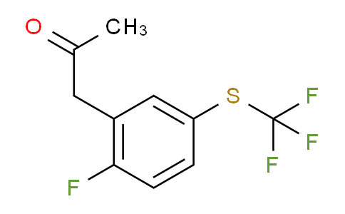 CAS No. 1805902-76-4, 1-(2-Fluoro-5-(trifluoromethylthio)phenyl)propan-2-one
