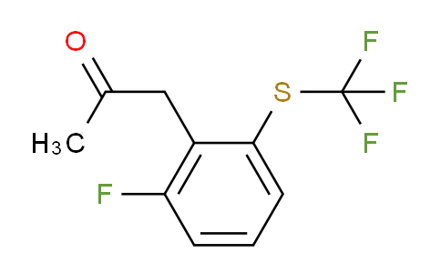 CAS No. 1805704-19-1, 1-(2-Fluoro-6-(trifluoromethylthio)phenyl)propan-2-one