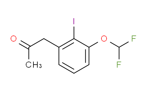 CAS No. 1804144-42-0, 1-(3-(Difluoromethoxy)-2-iodophenyl)propan-2-one