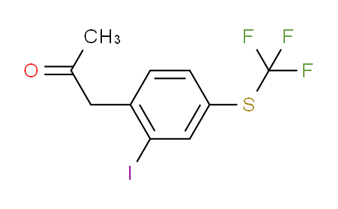 CAS No. 1804174-83-1, 1-(2-Iodo-4-(trifluoromethylthio)phenyl)propan-2-one