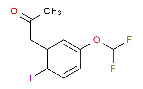 CAS No. 1804268-88-9, 1-(5-(Difluoromethoxy)-2-iodophenyl)propan-2-one