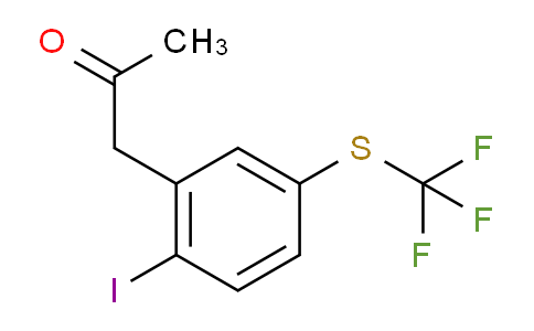 CAS No. 1806635-22-2, 1-(2-Iodo-5-(trifluoromethylthio)phenyl)propan-2-one
