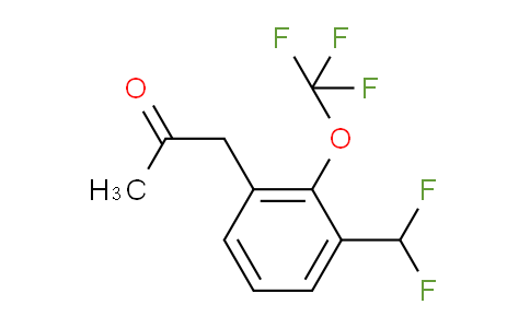 CAS No. 1804239-47-1, 1-(3-(Difluoromethyl)-2-(trifluoromethoxy)phenyl)propan-2-one