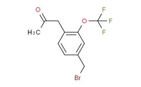CAS No. 1803749-60-1, 1-(4-(Bromomethyl)-2-(trifluoromethoxy)phenyl)propan-2-one