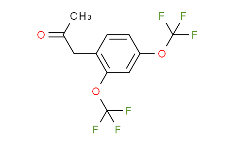 CAS No. 1806359-19-2, 1-(2,4-Bis(trifluoromethoxy)phenyl)propan-2-one