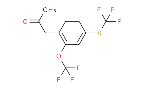 CAS No. 1805758-95-5, 1-(2-(Trifluoromethoxy)-4-(trifluoromethylthio)phenyl)propan-2-one