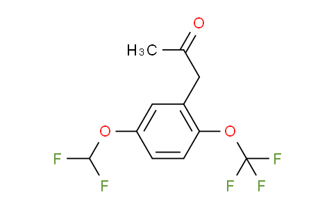 CAS No. 1803888-16-5, 1-(5-(Difluoromethoxy)-2-(trifluoromethoxy)phenyl)propan-2-one