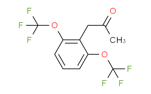 CAS No. 1806529-60-1, 1-(2,6-Bis(trifluoromethoxy)phenyl)propan-2-one
