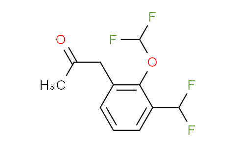 CAS No. 1804278-14-5, 1-(2-(Difluoromethoxy)-3-(difluoromethyl)phenyl)propan-2-one