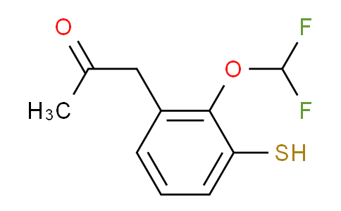 CAS No. 1804144-79-3, 1-(2-(Difluoromethoxy)-3-mercaptophenyl)propan-2-one