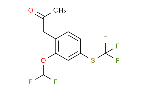 CAS No. 1805762-79-1, 1-(2-(Difluoromethoxy)-4-(trifluoromethylthio)phenyl)propan-2-one