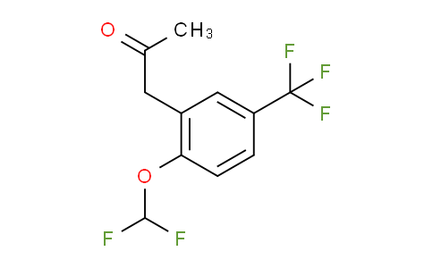 CAS No. 1804187-21-0, 1-(2-(Difluoromethoxy)-5-(trifluoromethyl)phenyl)propan-2-one