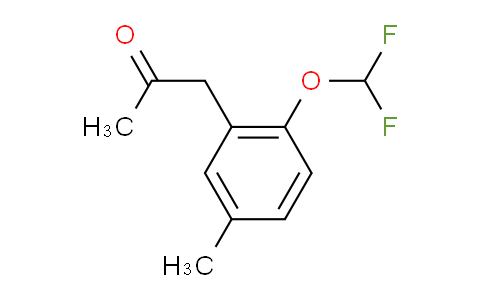 CAS No. 1805865-22-8, 1-(2-(Difluoromethoxy)-5-methylphenyl)propan-2-one