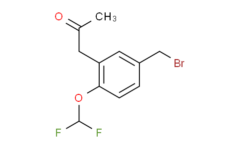 CAS No. 1804264-15-0, 1-(5-(Bromomethyl)-2-(difluoromethoxy)phenyl)propan-2-one