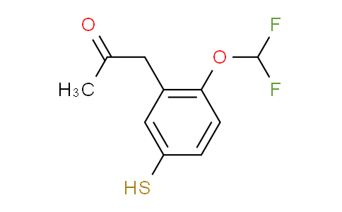 CAS No. 1804277-28-8, 1-(2-(Difluoromethoxy)-5-mercaptophenyl)propan-2-one