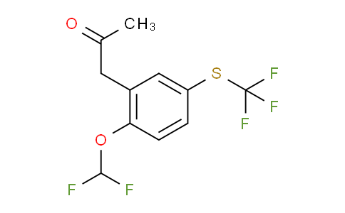 CAS No. 1804188-76-8, 1-(2-(Difluoromethoxy)-5-(trifluoromethylthio)phenyl)propan-2-one