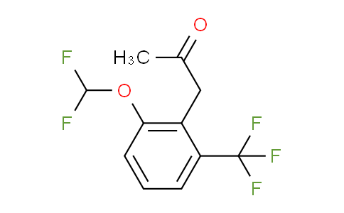 CAS No. 1804272-09-0, 1-(2-(Difluoromethoxy)-6-(trifluoromethyl)phenyl)propan-2-one