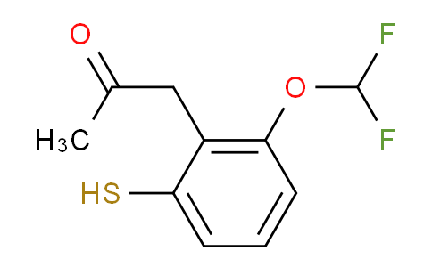 CAS No. 1804190-57-5, 1-(2-(Difluoromethoxy)-6-mercaptophenyl)propan-2-one