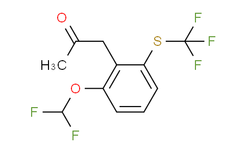 CAS No. 1804227-69-7, 1-(2-(Difluoromethoxy)-6-(trifluoromethylthio)phenyl)propan-2-one