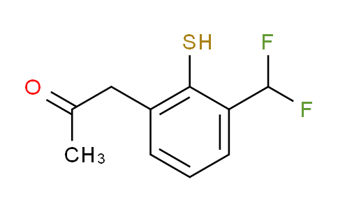 CAS No. 1806675-97-7, 1-(3-(Difluoromethyl)-2-mercaptophenyl)propan-2-one