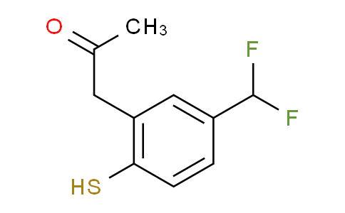 CAS No. 1805732-36-8, 1-(5-(Difluoromethyl)-2-mercaptophenyl)propan-2-one