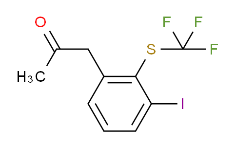 CAS No. 1806651-56-8, 1-(3-Iodo-2-(trifluoromethylthio)phenyl)propan-2-one