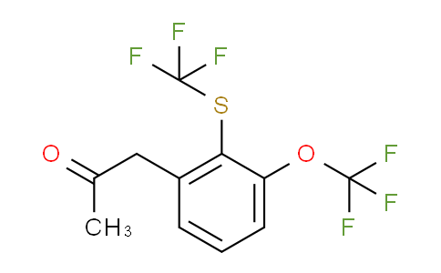 CAS No. 1806395-18-5, 1-(3-(Trifluoromethoxy)-2-(trifluoromethylthio)phenyl)propan-2-one