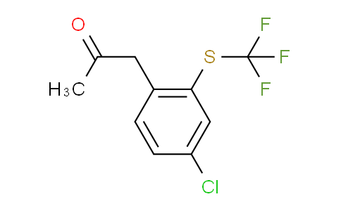 CAS No. 1805778-85-1, 1-(4-Chloro-2-(trifluoromethylthio)phenyl)propan-2-one