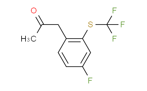 CAS No. 1806682-98-3, 1-(4-Fluoro-2-(trifluoromethylthio)phenyl)propan-2-one