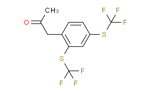 CAS No. 1806361-01-2, 1-(2,4-Bis(trifluoromethylthio)phenyl)propan-2-one