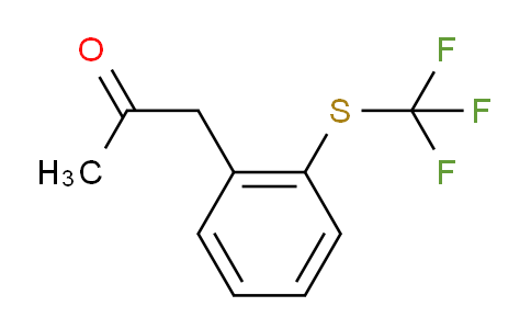 CAS No. 1806570-78-4, 1-(2-(Trifluoromethylthio)phenyl)propan-2-one