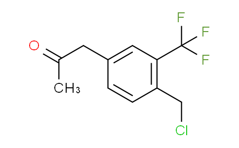 CAS No. 1804276-33-2, 1-(4-(Chloromethyl)-3-(trifluoromethyl)phenyl)propan-2-one
