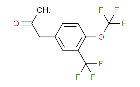 CAS No. 1804242-15-6, 1-(4-(Trifluoromethoxy)-3-(trifluoromethyl)phenyl)propan-2-one