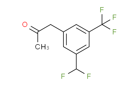 CAS No. 1803724-43-7, 1-(3-(Difluoromethyl)-5-(trifluoromethyl)phenyl)propan-2-one