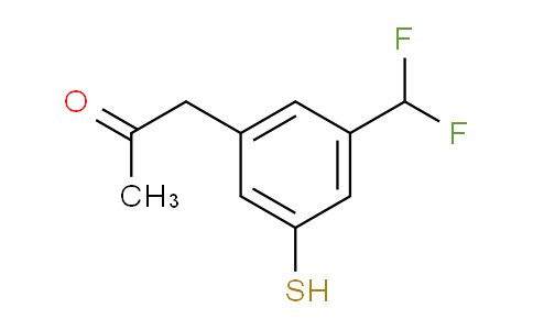 CAS No. 1806667-84-4, 1-(3-(Difluoromethyl)-5-mercaptophenyl)propan-2-one