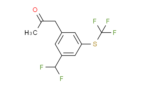 CAS No. 1806388-01-1, 1-(3-(Difluoromethyl)-5-(trifluoromethylthio)phenyl)propan-2-one