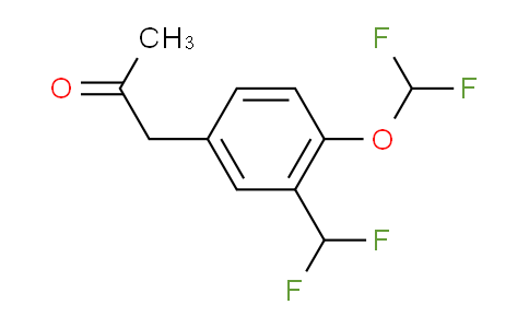 CAS No. 1804079-75-1, 1-(4-(Difluoromethoxy)-3-(difluoromethyl)phenyl)propan-2-one