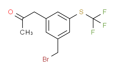 CAS No. 1806483-86-2, 1-(3-(Bromomethyl)-5-(trifluoromethylthio)phenyl)propan-2-one