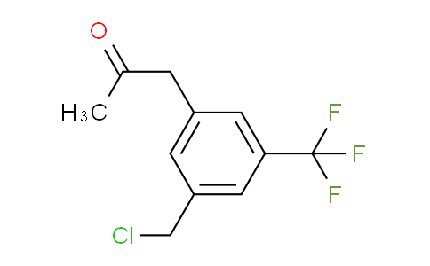 CAS No. 1806524-93-5, 1-(3-(Chloromethyl)-5-(trifluoromethyl)phenyl)propan-2-one