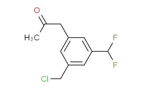 CAS No. 1804132-94-2, 1-(3-(Chloromethyl)-5-(difluoromethyl)phenyl)propan-2-one