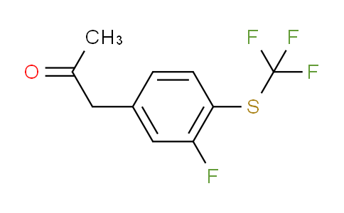 CAS No. 1806613-74-0, 1-(3-Fluoro-4-(trifluoromethylthio)phenyl)propan-2-one
