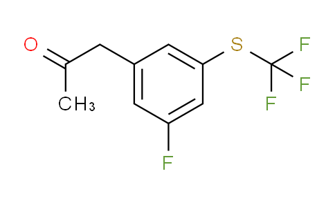 CAS No. 1806538-17-9, 1-(3-Fluoro-5-(trifluoromethylthio)phenyl)propan-2-one