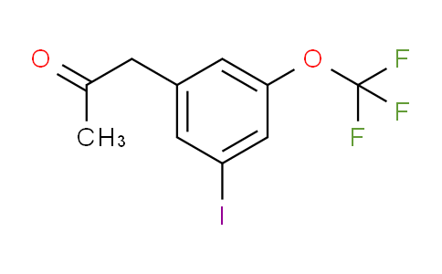 CAS No. 1804096-88-5, 1-(3-Iodo-5-(trifluoromethoxy)phenyl)propan-2-one