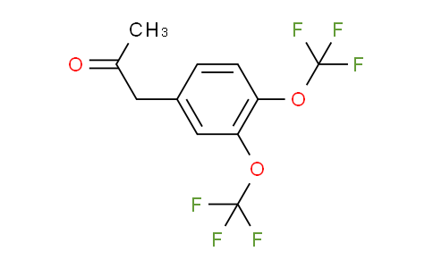 CAS No. 1804199-36-7, 1-(3,4-Bis(trifluoromethoxy)phenyl)propan-2-one