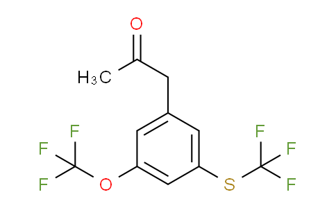 CAS No. 1806644-52-9, 1-(3-(Trifluoromethoxy)-5-(trifluoromethylthio)phenyl)propan-2-one