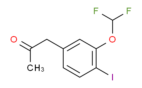 CAS No. 1804084-25-0, 1-(3-(Difluoromethoxy)-4-iodophenyl)propan-2-one
