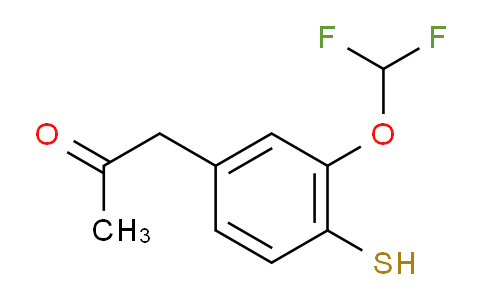 CAS No. 1805766-54-4, 1-(3-(Difluoromethoxy)-4-mercaptophenyl)propan-2-one