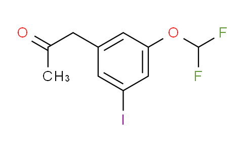 CAS No. 1806554-43-7, 1-(3-(Difluoromethoxy)-5-iodophenyl)propan-2-one